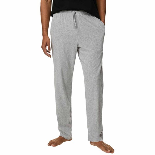 M&S Mens M&S Pure Cotton Pyjama Bottoms, 2XL, Grey