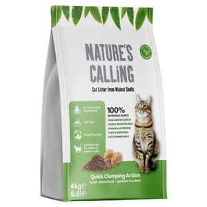 Natures Calling Natural Cat Litter Litter Pouch Walnut Shells Grain Free
