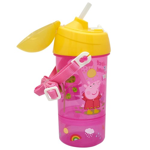 Peppa Pig Perfect Day Sip and Snack Bottle