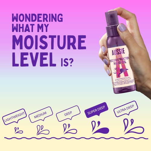 Aussie Hair Oil Reconstructor Vegan Hair Treatment for Dry and Damaged Hair