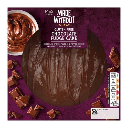 M&S Made Without Wheat Chocolate Fudge Cake
