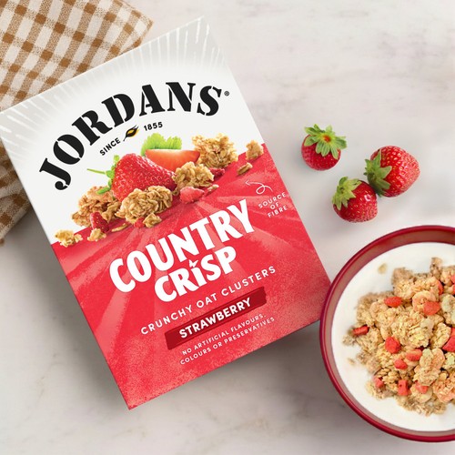 Jordans Country Crisp Sun-Ripe Strawberry Breakfast Cereal