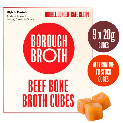 Borough Broth Organic Frozen Beef Bone Broth Cubes