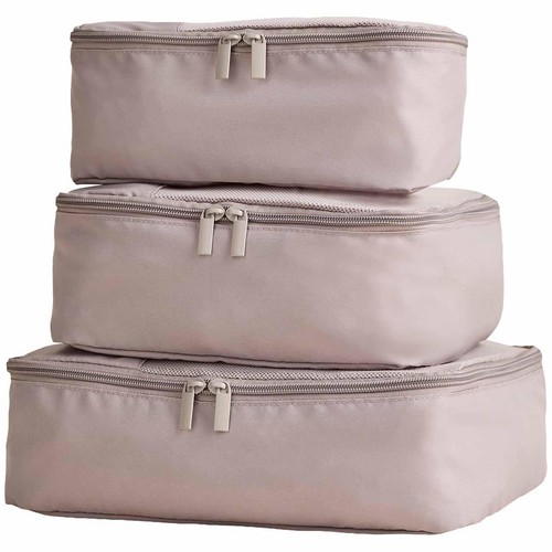 M&S 3 Pack Packing Cubes, Neutral