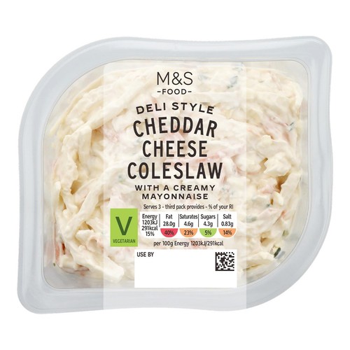 M&S Cheddar Cheese Deli Style Coleslaw