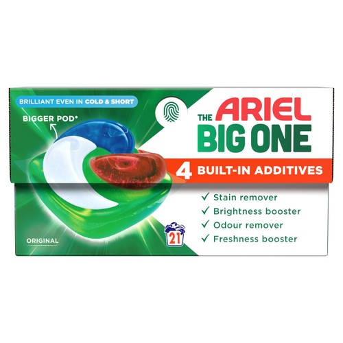 Ariel The Big One Original Washing Liquid Pods 21 washes