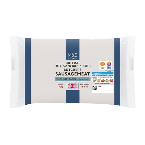  M&S Outdoor Bred Butchers Pork Sausagemeat