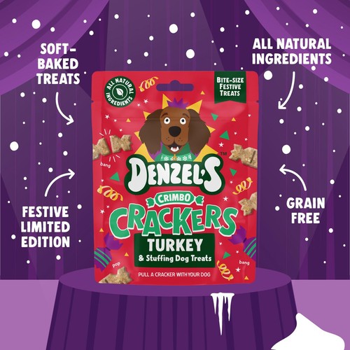 Denzel's Crimbo Crackers Turkey & Stuffing Dog Treats