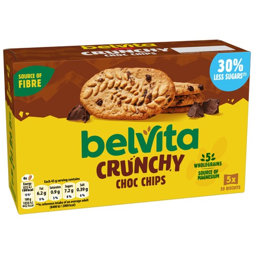 Belvita 30% Less Sugar Chocolate Chips Breakfast Biscuits