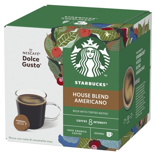 Starbucks Medium House Blend Coffee Pods Dolce Gusto 