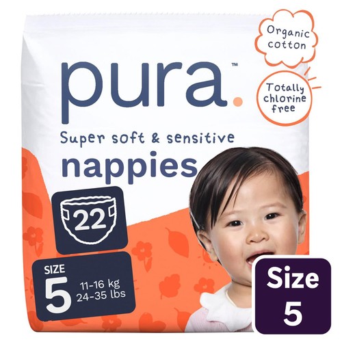 Pura Nappies Size 5 