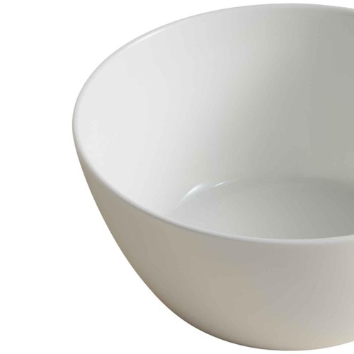 M&S Straight Sided China Cereal Bowl, White
