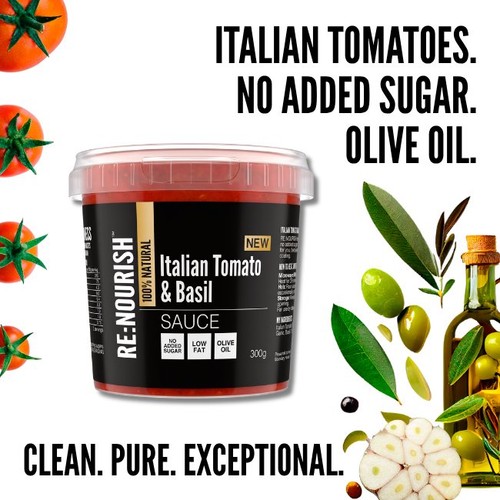 ReNourish Italian Tomato & Basil, 100% Natural Sauce