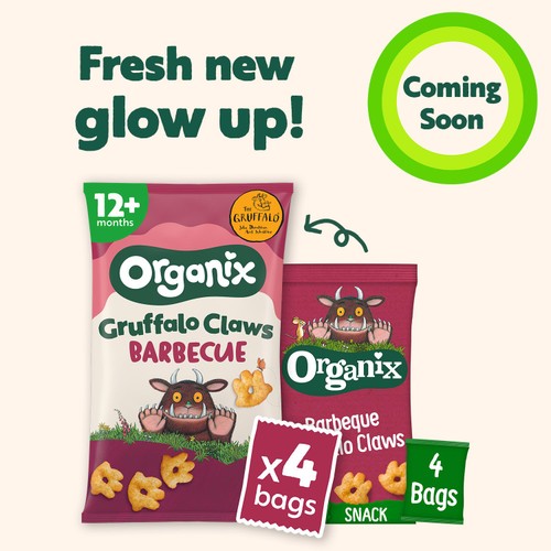 Organix BBQ Gruffalo Claws Toddler Snack Multipack 12+ Months