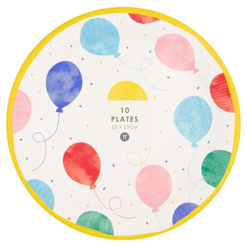Table Fun Balloon Paper Party Plates