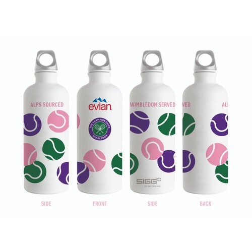 Evian Wimbledon Refillable Bottle