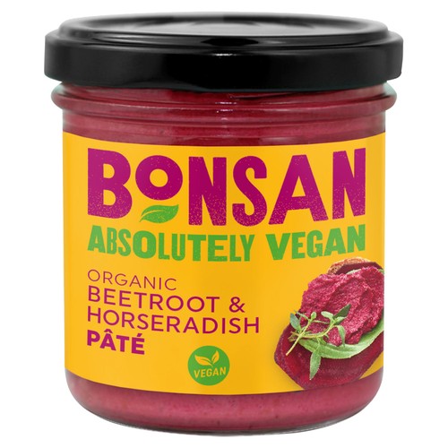 Bonsan Organic Vegan Beetroot Horseradish Pate