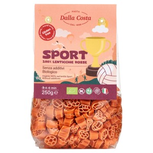 Dalla Costa Gluten Free Organic Red Lentils Sport Pasta