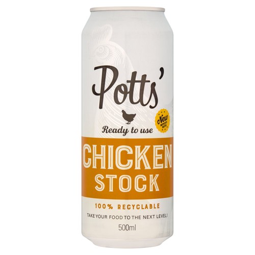 Potts Chicken Stock Can