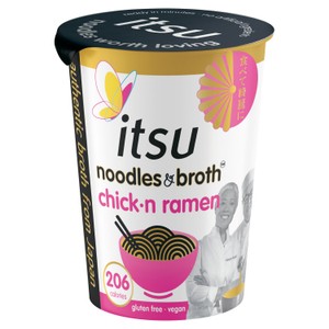 itsu spicy chickn instant noodles & broth pot