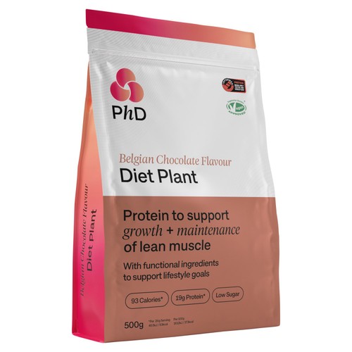 PhD Nutrition Belgian Chocolate Diet Plant Protein Powder 