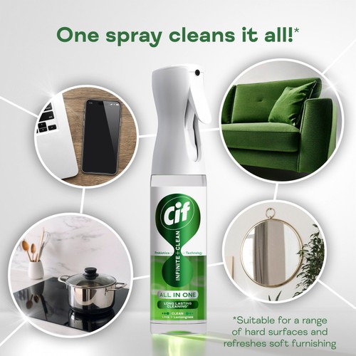 Cif Infinite Clean Lime & Lemongrass All In One Cleaning Spray