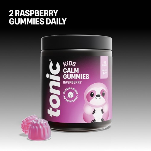Tonic Health Kids Calm Gummy 3-12 Yrs x 30 Raspberry