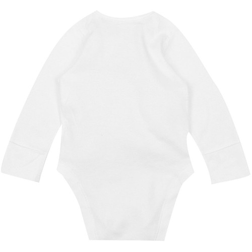 M&S Baby Cotton Long Sleeve Bodysuits, White, 6-9 Months  