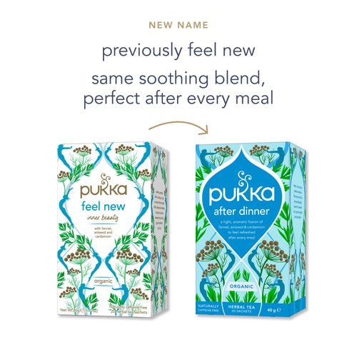 Pukka Organic After Dinner 20 Home Compostable Herbal Tea Bags