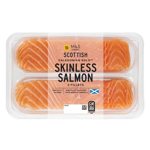 M&S 2 Skinless & Boneless Salmon Fillets