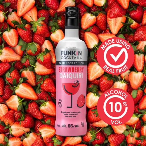 Funkin Strawberry Daiquiri Cocktail Bottle 