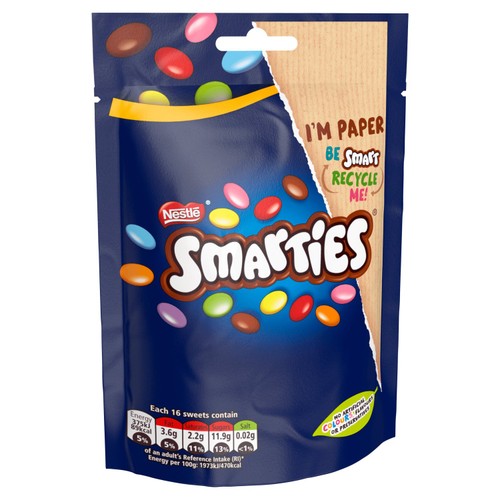Smarties Milk Chocolate Sweets Sharing Bag