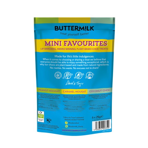 Buttermilk Vegan Dairy Free Mini Choc Bar Favourites Selection Pack