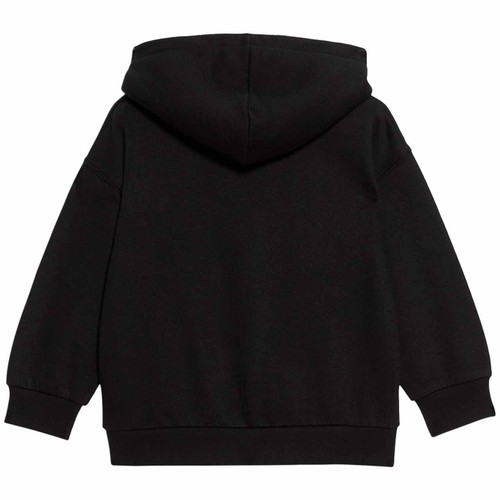 M&S Boys Cotton Rich Plain Hoodie 3-4 Years Black