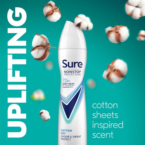 Sure Women 72hr Nonstop Protection Cotton Dry Antiperspirant Deodorant