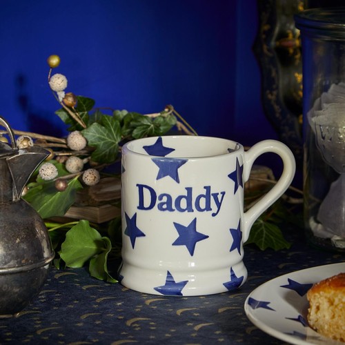 Emma Bridgewater Blue Star Daddy 1/2 Pint Mug