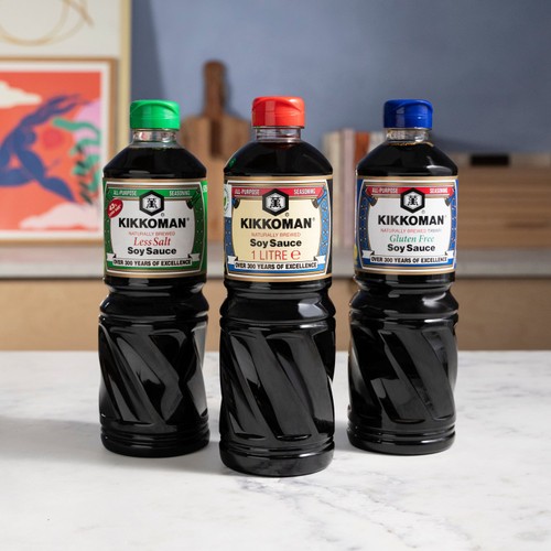 Kikkoman Less Salt Soy Sauce 43% Reduced Salt