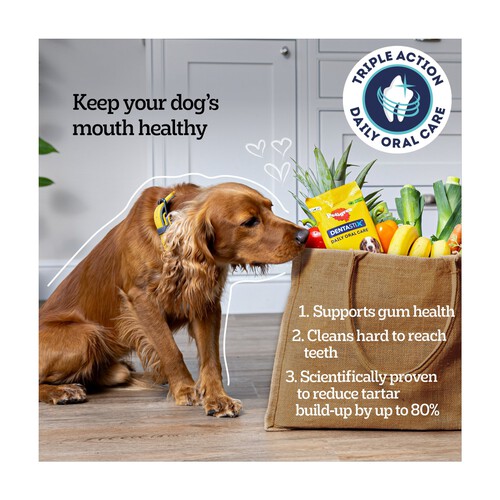 Pedigree Dentastix Daily Adult Medium Dog Treats Dental Sticks Ocado