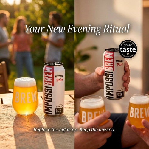 IMPOSSIBREW Alcohol Free Enhanced Hazy Pale
