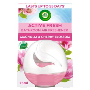 Air Wick Active Fresh Bathroom Gel Air Freshener Vanilla and Honeysuckle