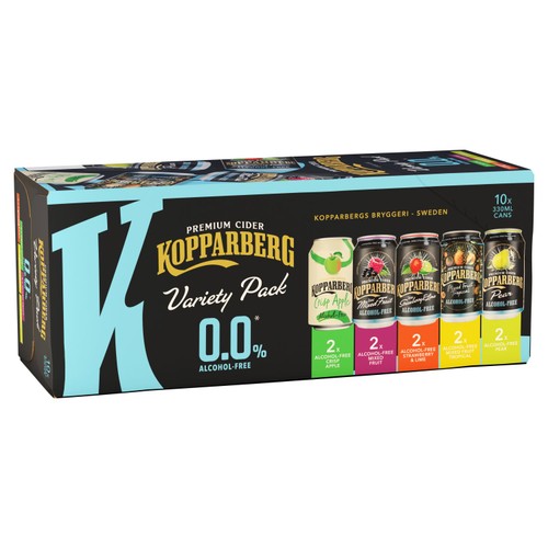 Kopparberg Alcohol Free Cider Variety Cans