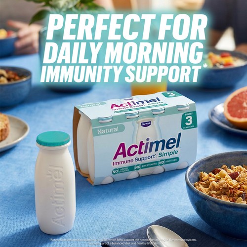 Actimel Immune Support Simple No Added Sugar Yoghurt Drink