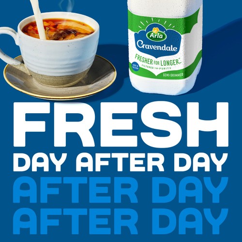 Cravendale Filtered Fresh Semi Skimmed Milk 1L Fresher for Longer
