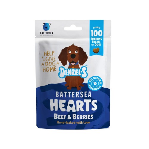 Denzel's Battersea Hearts For Dogs Beef & Berries