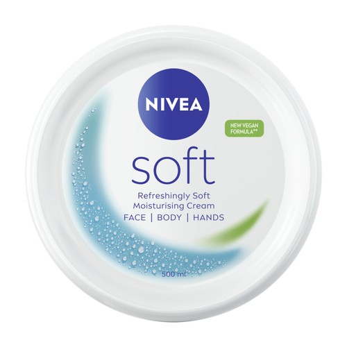 NIVEA Soft Moisturiser Cream for Face, Hands & Body