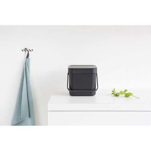 Brabantia 6 Litre Grey Sort & Go Waste Bin  