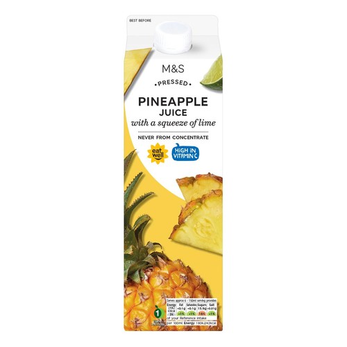 M&S Pressed Pineapple with Lime Juice