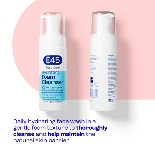 E45 Foaming Face Cleanser for Dry and Sensitive Skin