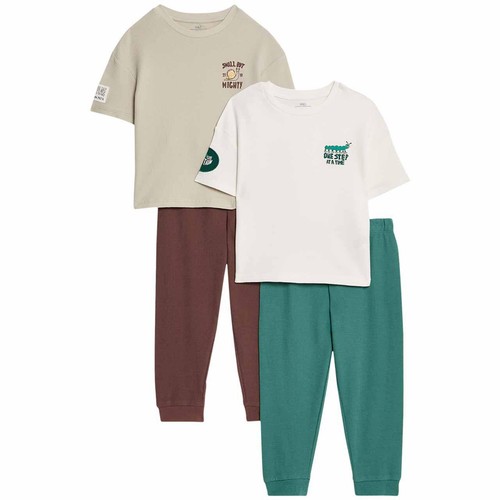 M&S Bugs PJ, 5-6 Years Green - Ocado