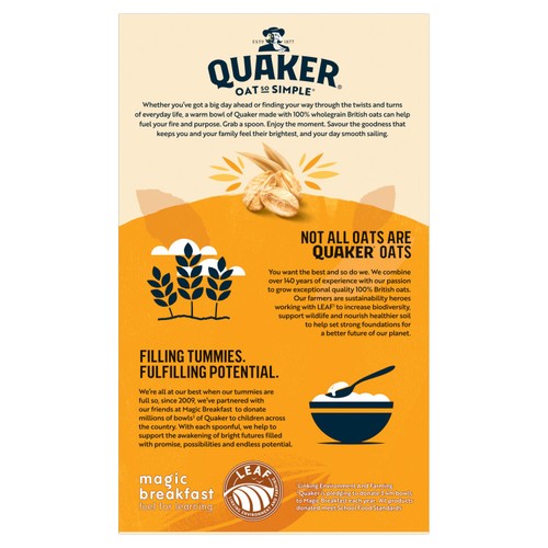 Quaker Oat So Simple Golden Syrup Porridge Sachets Cereal